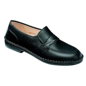 FINN COMFORT Germany TOLEDO Men’s Black Leather Slip-on City Shoes 8